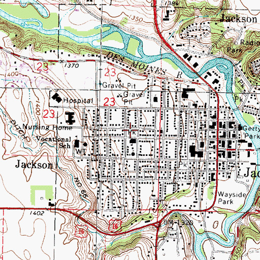 Topographic Map of Dumont Park, MN