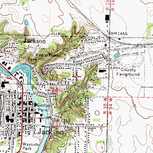 Topographic Map of Kingdom Hall of Jehovah's Witnesses, MN