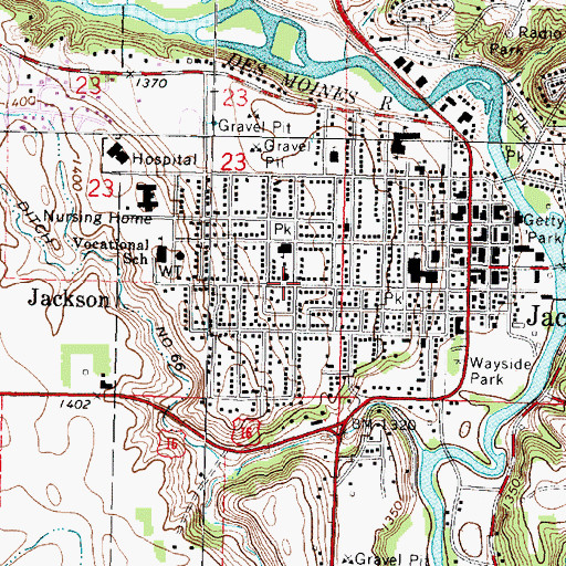 Topographic Map of Good Shepherd Church, MN