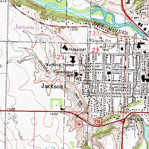 Topographic Map of Minnesota West Technical and Community College, MN