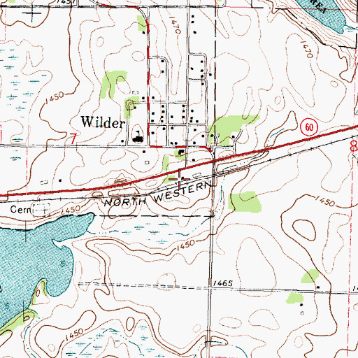 Topographic Map of Wilder (historical), MN