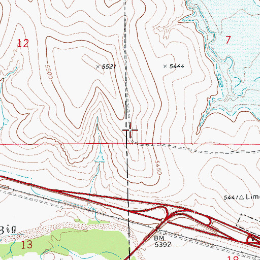 Topographic Map of KLIM-AM (Limon), CO