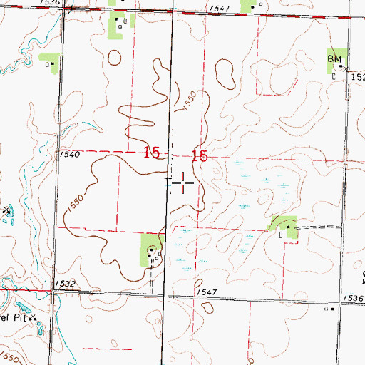 Topographic Map of Lone Tree State Wildlife Management Area, MN