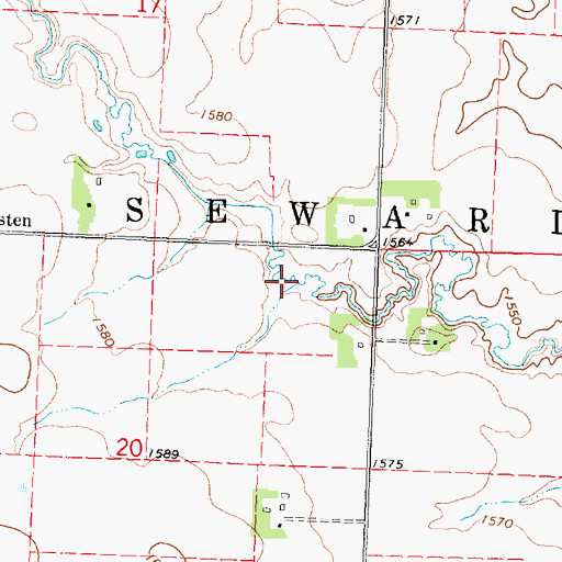 Topographic Map of Pheasant Run State Wildlife Management Area, MN