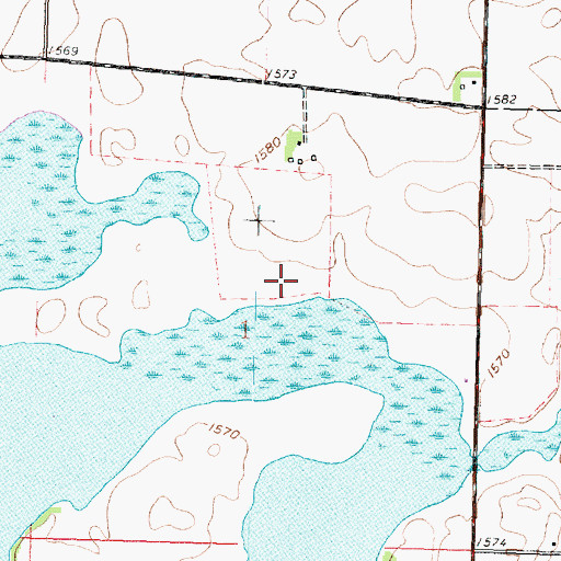 Topographic Map of Sportsman County Park, MN