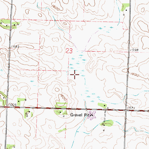 Topographic Map of Wachter State Wildlife Management Area, MN