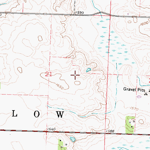 Topographic Map of Peterson State Wildlife Management Area, MN