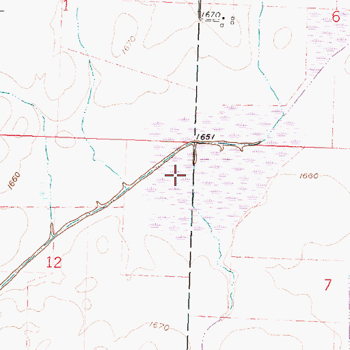 Topographic Map of Herlein-Boote State Wildlife Management Area, MN