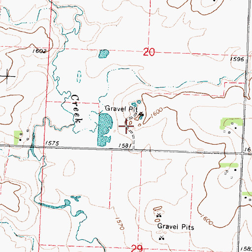 Topographic Map of Midway County Park, MN