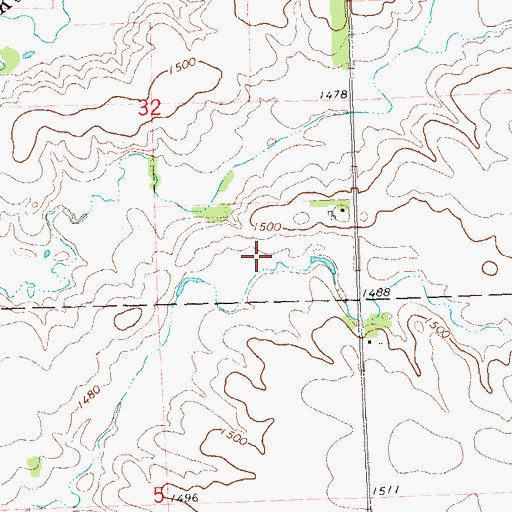 Topographic Map of Sherwood State Wildlife Management Area, MN