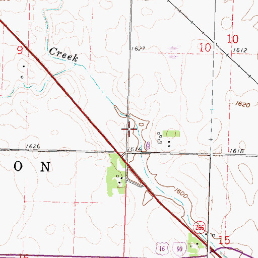 Topographic Map of Prairie View Golf Links, MN