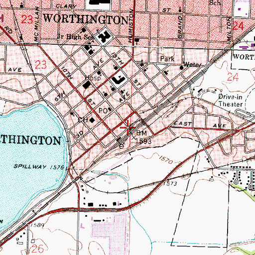 Topographic Map of Vietnamese Christian Reformed Church, MN