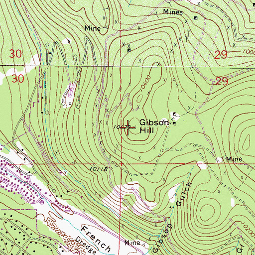 Topographic Map of KSMT-FM (Breckenridge), CO