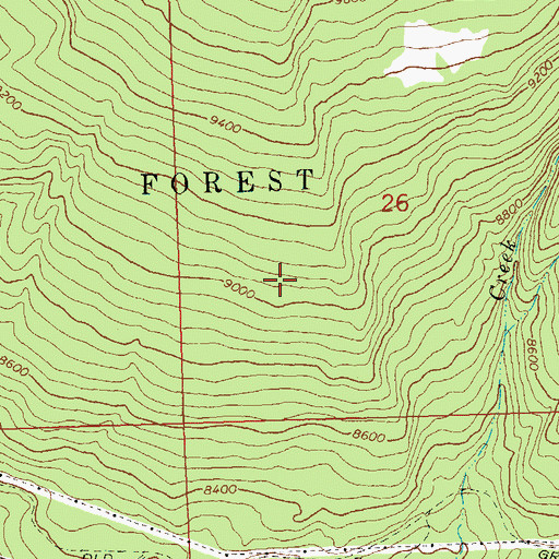 Topographic Map of KISZ-FM (Cortez), CO