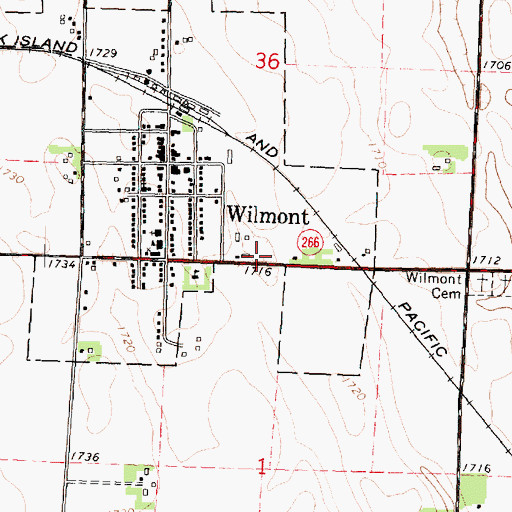 Topographic Map of Our Lady of Good Counsel Church, MN