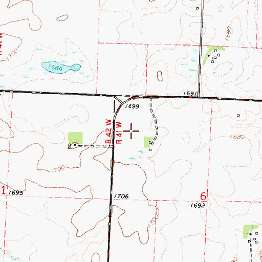 Topographic Map of Scheuring State Wildlife Management Area, MN