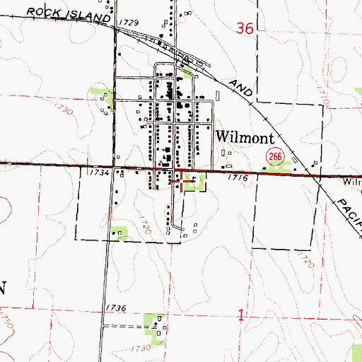 Topographic Map of Hilltop Park, MN