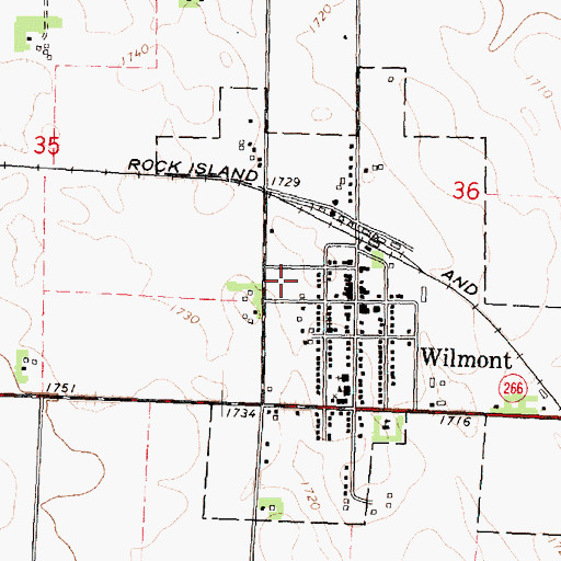 Topographic Map of Ball Field Park, MN