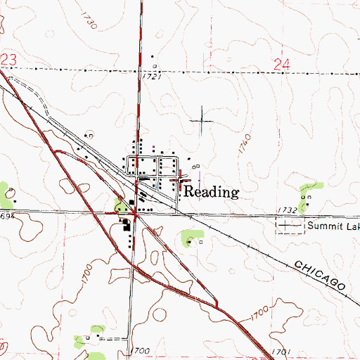 Topographic Map of Bethel Presbyterian Church, MN