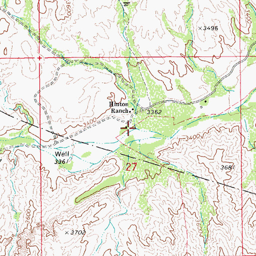 Topographic Map of Brushy Wash, AZ