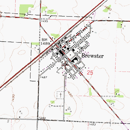 Topographic Map of Trinity Lutheran Church, MN