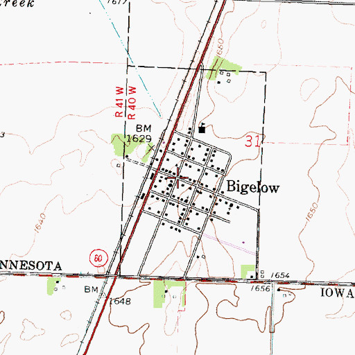 Topographic Map of Christian Reformed Church, MN
