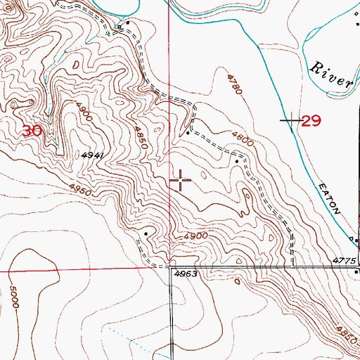 Topographic Map of KTRR-FM (Loveland), CO