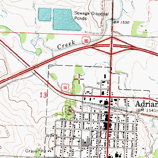 Topographic Map of Lower Park, MN