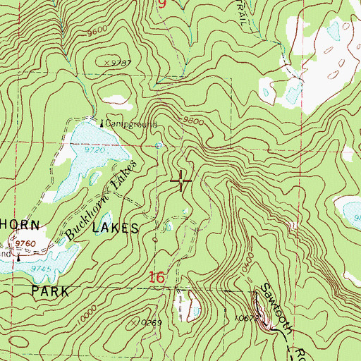 Topographic Map of KKXK-FM (Montrose), CO