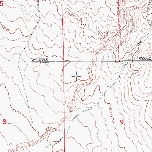 Topographic Map of KCCY-FM (Pueblo), CO