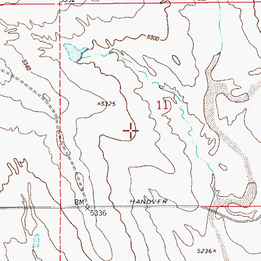 Topographic Map of KCCY-FM (Pueblo), CO