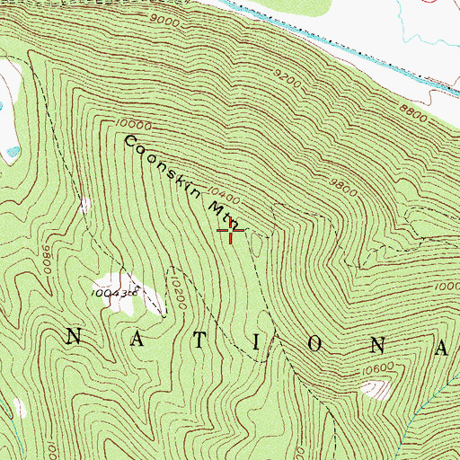 Topographic Map of KOTO-FM (Telluride), CO