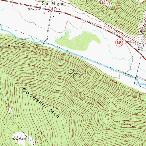 Topographic Map of KOTO-FM (Telluride), CO