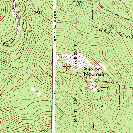 Topographic Map of KBDI-TV (Broomfield), CO