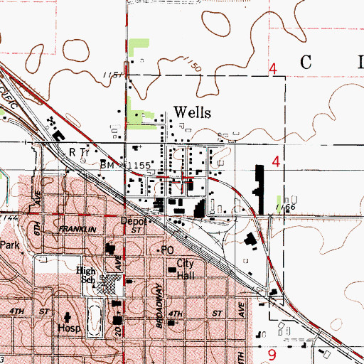 Topographic Map of Covenant Life Church, MN