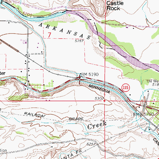 Topographic Map of Chandler Junction, CO