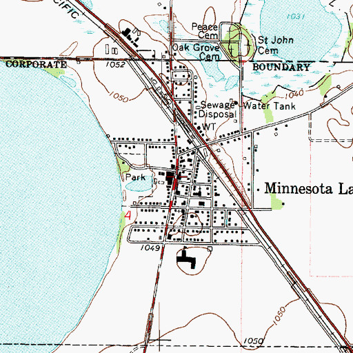 Topographic Map of Kremer House Library and Museum, MN