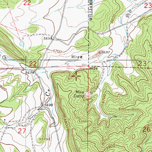 Topographic Map of Chandler (historical), CO