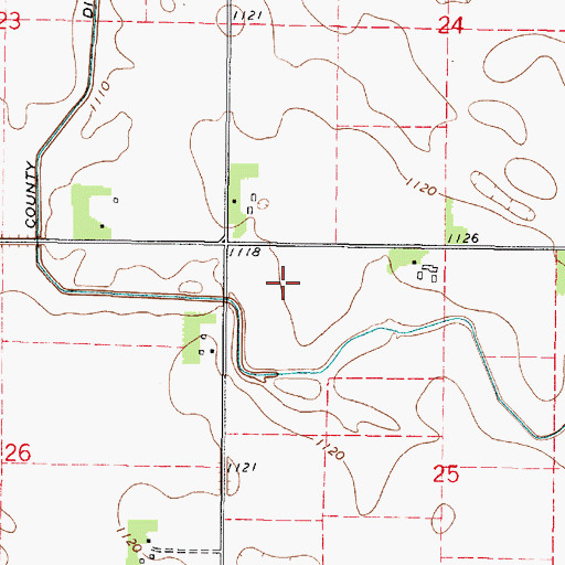 Topographic Map of Van Buren Cemetery (historical), MN
