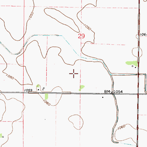 Topographic Map of Schermerhorn Cemetery, MN
