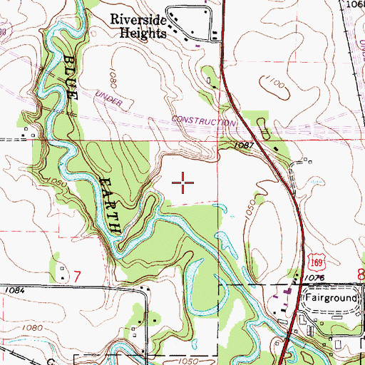 Topographic Map of Unity Trail, MN