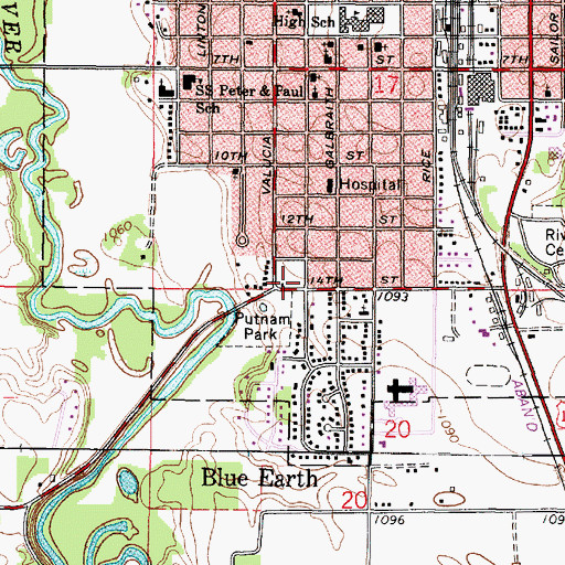 Topographic Map of Griffin Medical Clinic, MN