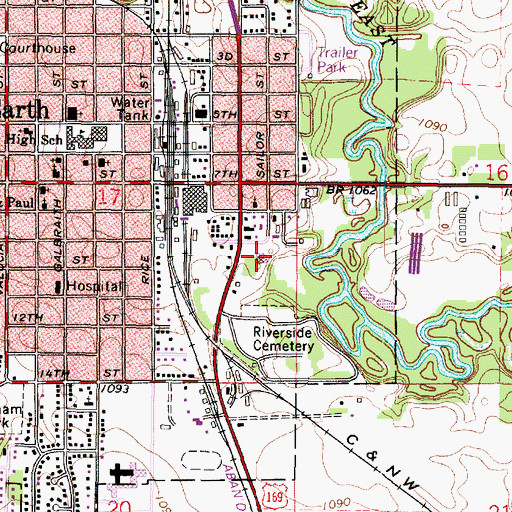 Topographic Map of Center for Orthopedics and Sports Medicine, MN