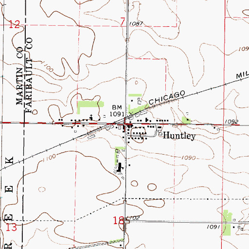 Topographic Map of Community Covenant Church, MN