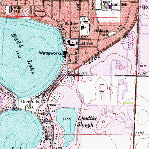 Topographic Map of The Church of Jesus Christ of Latter Day Saints, MN