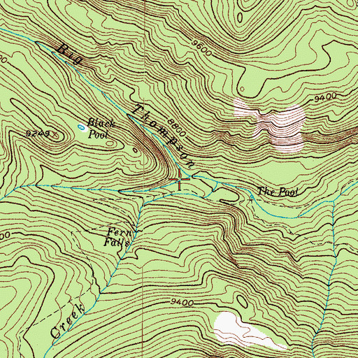 Topographic Map of Forest Canyon, CO