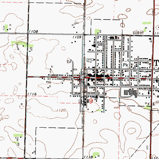 Topographic Map of Church of Christ, MN