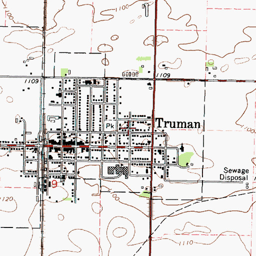 Topographic Map of Saint Katherine's Catholic Church, MN