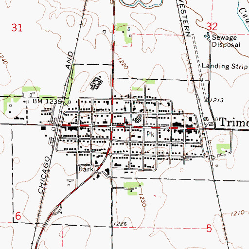 Topographic Map of Evangelical Covenant Church, MN