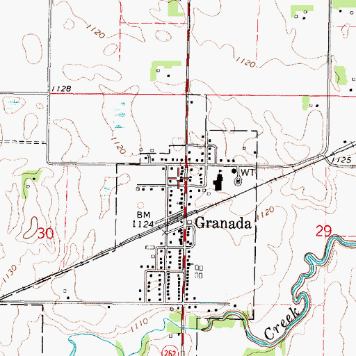 Topographic Map of Congregational Church, MN